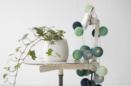 luces navidad luces en cadena luces bolas algodon Irislights Guirnaldas de luces guirnaldas de bolas diseño sueco diseño nórdico decoración interiores accesorios hogar 