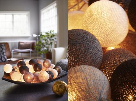 luces navidad luces en cadena luces bolas algodon Irislights Guirnaldas de luces guirnaldas de bolas diseño sueco diseño nórdico decoración interiores accesorios hogar 