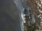 Chile: Imagen satélite incendios forestales