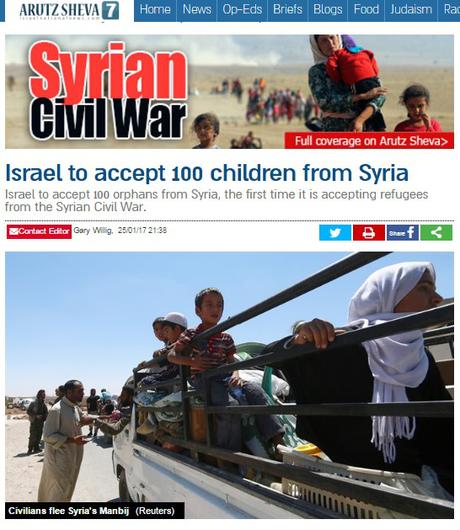 Generosidad israelí: Israel acogerá a 100 niños sirios, huérfanos de la guerra.