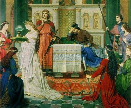 ‘Perceval y la doncella del Grial’, obra del pintor alemán del siglo XIX Ferdinand Piloty.