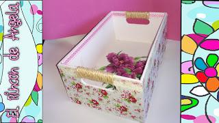 Como decorar una caja de madera, usando pintura acrilica,...