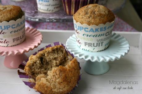 Magdalenas de café con leche