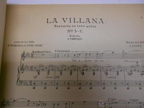 Resultado de imagen de la villana zarzuela