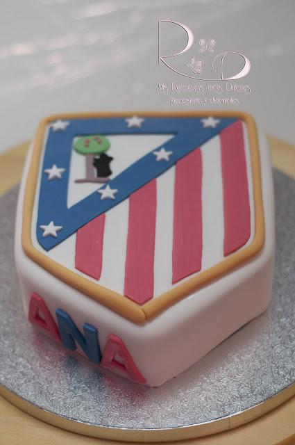 TARTA ESCUDO DEL ATLÉTICO DE MADRID