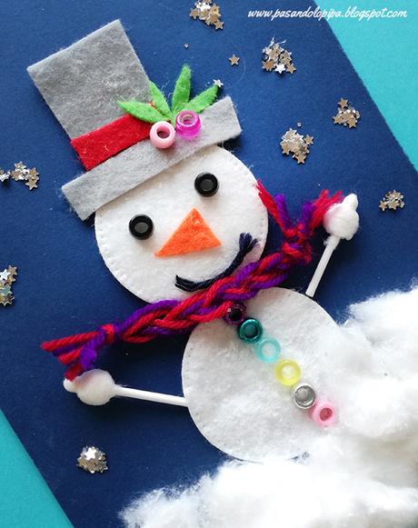 Muñecos de nieve, una manualidad invernal. - Paperblog