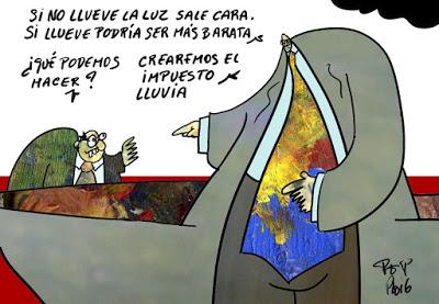 Suben la luz y las olas de protestas.