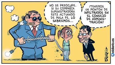 Suben la luz y las olas de protestas.