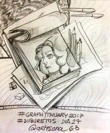 #graphitnuary2017 #DibuRetosDía 27 Por el placer de dibujar lápiz y papel