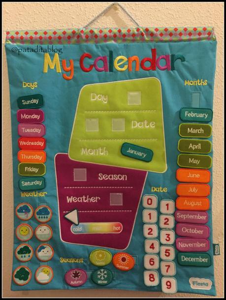 Calendario Infantil de Tela- Vida Práctica