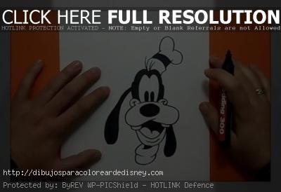 como dibujar a goofy