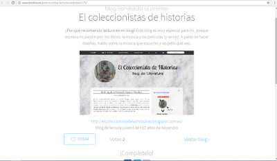 ¡PARTICIPO EN LOS PREMIOS BOOLINO 2017! ¡PARTICIPO EN LOS PREMIOS BOOLINO 2017!