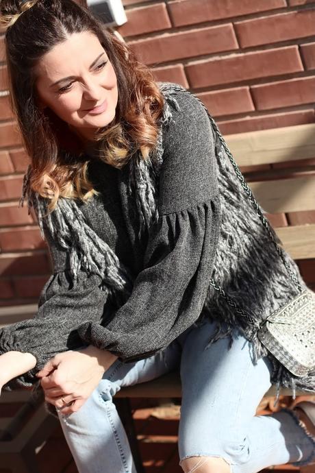 Top de mangas abullonadas Top de mangas abullonadas