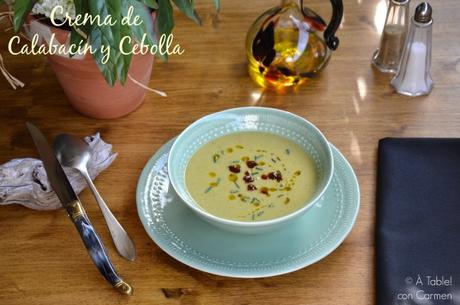 Crema de Calabacín y Cebolla