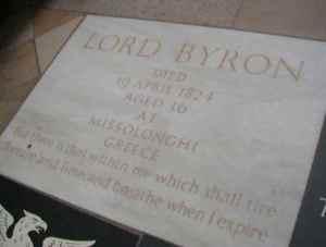 El pie de Lord Byron