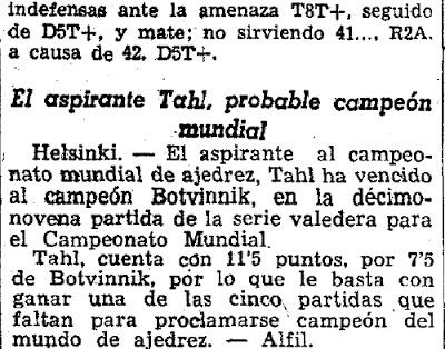 Los Mundiales de Torán - Botvinnik vs Tal 1960 (y 6)