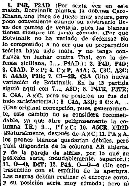 Los Mundiales de Torán - Botvinnik vs Tal 1960 (y 6)