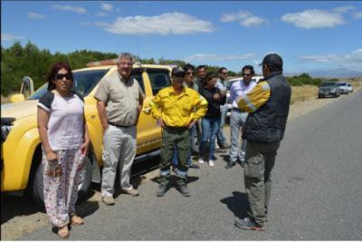 Junín de los Andes: el intendente Corazzini en el incendio