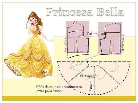 www.patronycostura.com/Bella princesa Disney.Tema 203