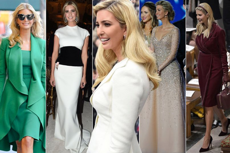 Estilo de Ivanka Trump en los actos de inauguración del nuevo Presidente de USA