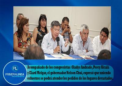 En la región Lima: CANALIZAN NECESIDADES DE ZONAS AFECTADAS POR LA FURIA DE LA NATURALEZA…