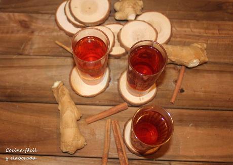INFUSION DE JENGIBRE Y CANELA