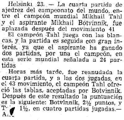 Los Mundiales de Torán - Tal vs Botvinnik 1961 (3)