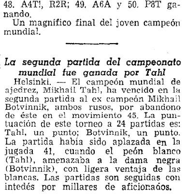 Los Mundiales de Torán - Tal vs Botvinnik 1961 (2)