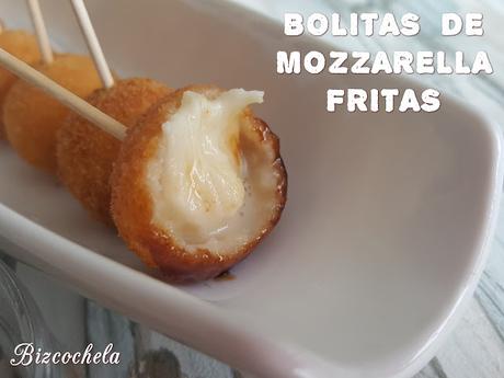 BOLITAS DE MOZZARELLA FRITAS