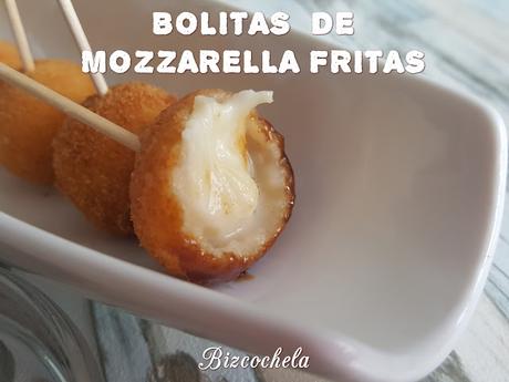 BOLITAS DE MOZZARELLA FRITAS