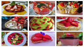 Postres con fresas