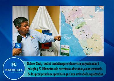 NELSON CHUI RINDE CONSOLIDADO DE DAÑOS A CONSECUENCIA DE LA EMERGENCIA EN LA REGIÓN LIMA…
