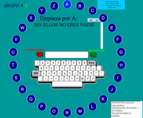 Jóvenes y lectores: PASAPALABRA