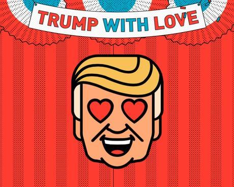 Un sitio para crear discursos de amor de Trump