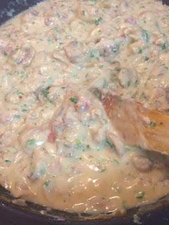 CREPS DE CHAMPIÑONES Y BEICON