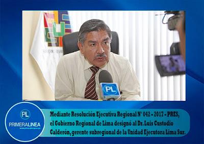 CAMBIOS EN LA UNIDAD EJECUTORA LIMA SUR…