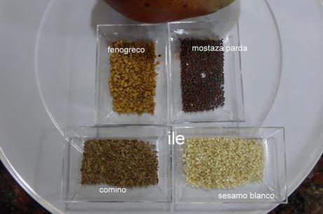 Pickles de mango con especias