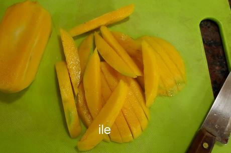 Pickles de mango con especias