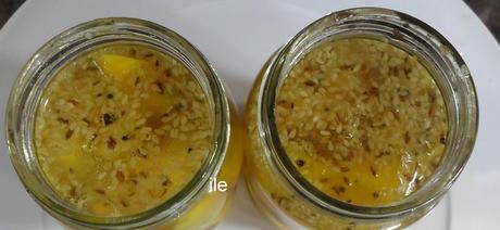 Pickles de mango con especias