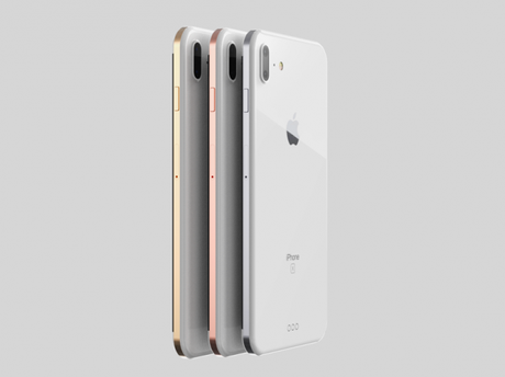 Arte conceptual muestra cómo podría ser el iPhone 8