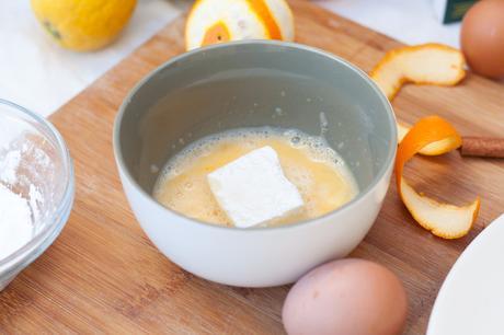 Leche frita de naranja y vainilla