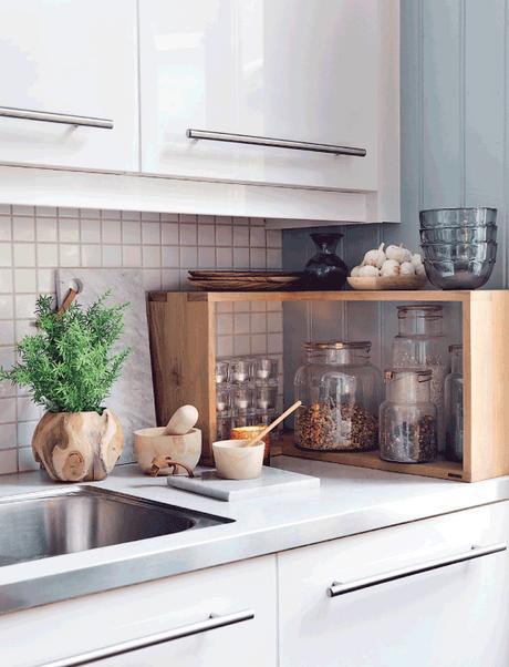 Un toque dramático y oscuro tarros de cocina