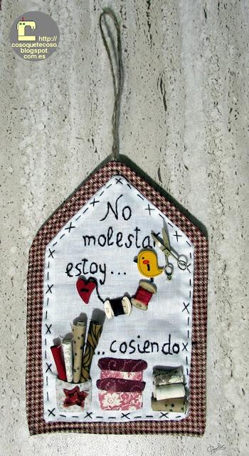 No molestar estoy cosiendo