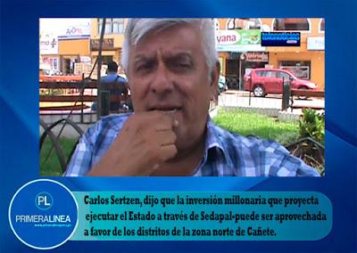 Carlos Sertzen: “El AGUA PERTENECE A TODOS LOS PERUANOS”…