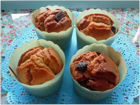 Muffins de naranja y chocolate