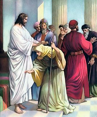 Jesús cura a la mujer encorvada en el día de reposo (Lucas 13:10-17)