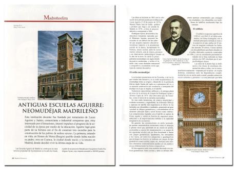 Revista Madrid Histórico nº 67     Antiguas Escuelas Aguirre: Neomudejar madrileño