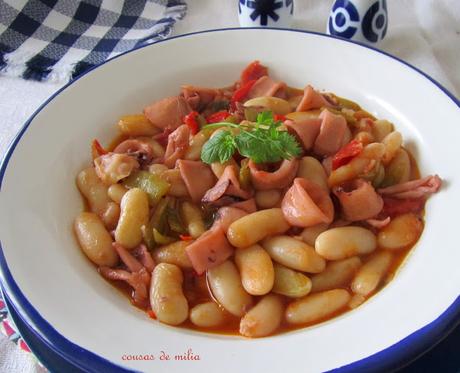 Calamares con fabas de Lourenzá