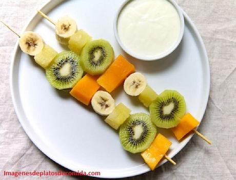 imágenes de platos de comida saludables frutas