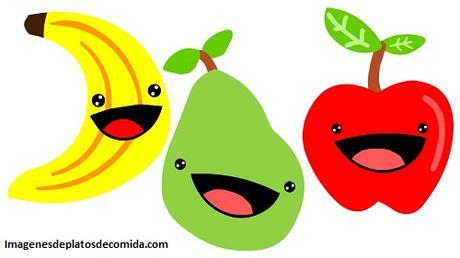 imagenes de platos animados frutas